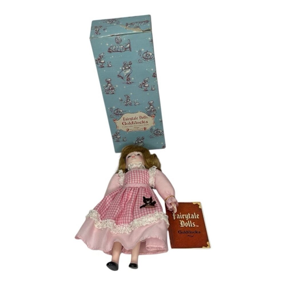 Vintage Russ Berrie Fairytales Goldilocks Porcelain Doll #1702